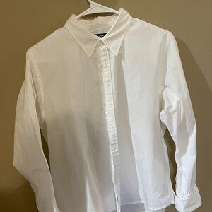 Ralph Lauren Sport White Button Up Dress Shirt - Size 6 or 8 - Slim fit